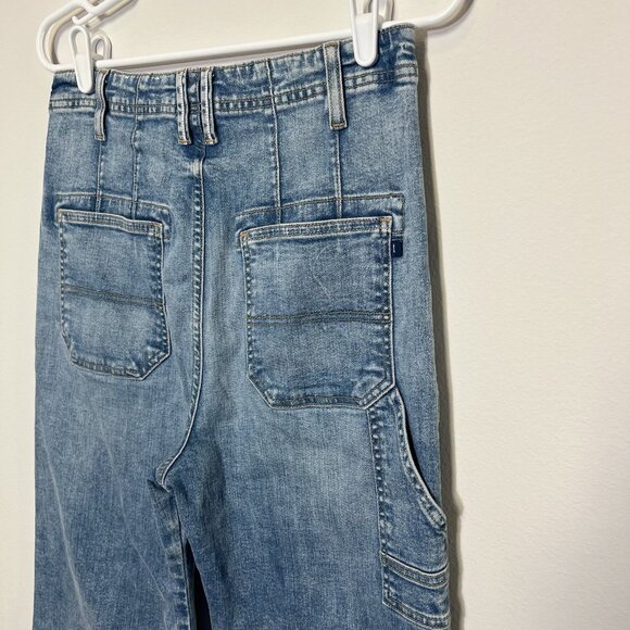 Anthropologie Pilcro 30/10 The Carpenter Wide-Leg Jeans High Rise Relaxed Denim - Picture 9 of 12